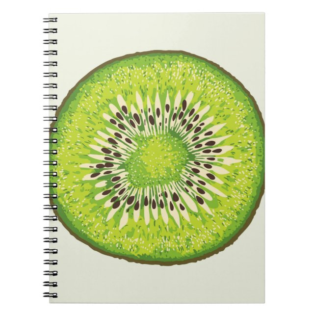 Cuaderno Patrón de ilustracion de Kiwi Slice (Frente)