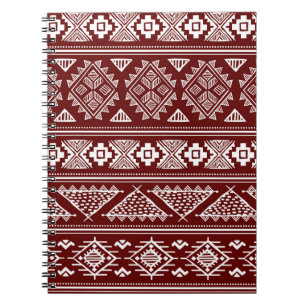 Cuaderno Patrón de ilustracion inmaculado étnico tribal