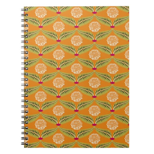 Cuaderno Patrón de Ilustracion tradicional indio. (Frente)