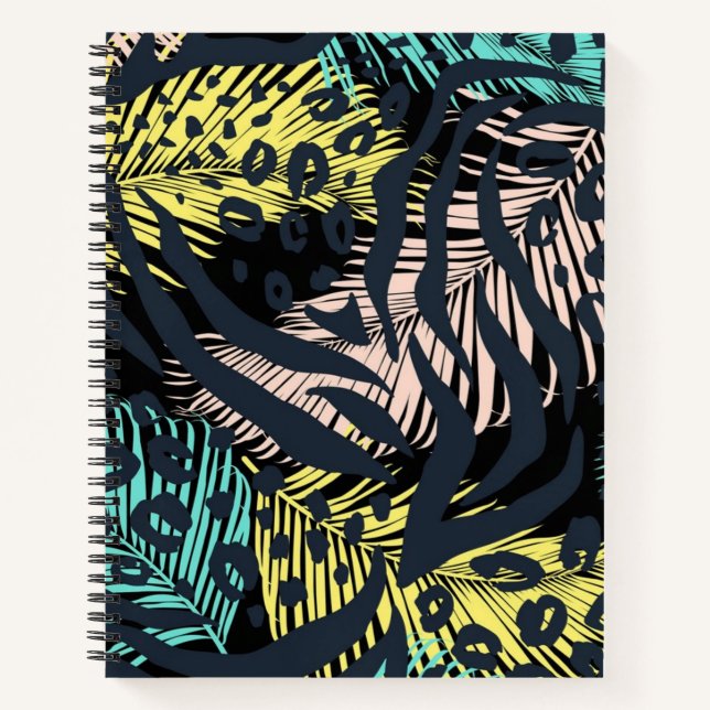 Cuaderno Patrón de impresión animal (Anverso)