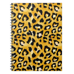 Cuaderno Patrón de impresión animal de acuarela sin foco