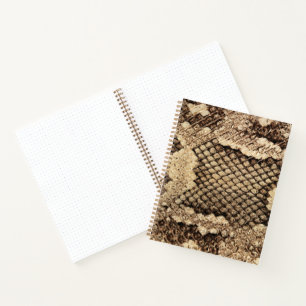 Cuaderno Patrón de impresión animal de piel de serpiente ex