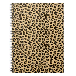 Cuaderno Patrón de impresión Cute Leopard