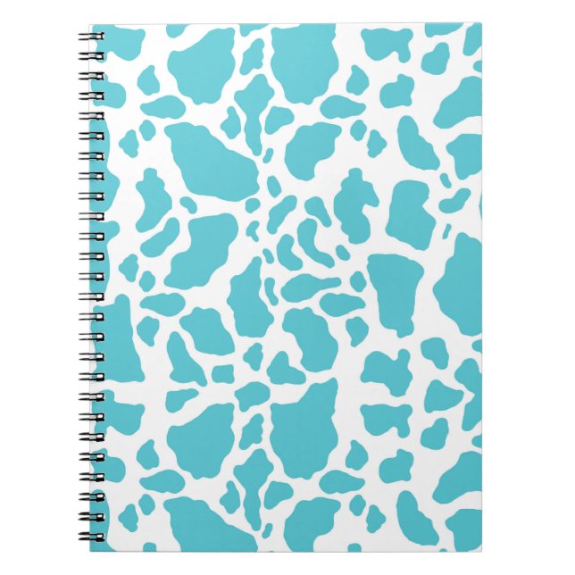 Cuaderno Patrón de impresión de animales en lugares de vaca (Frente)