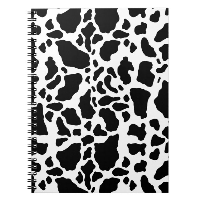 Cuaderno Patrón de impresión de animales en puntos de vaca  (Frente)