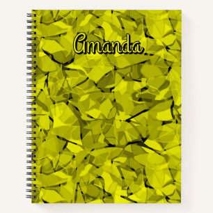 Cuaderno Patrón de impresión de baldosas de cristal en mosa