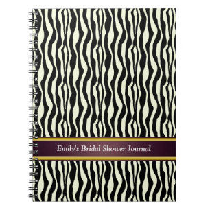 Cuaderno Patrón de impresión de cebra