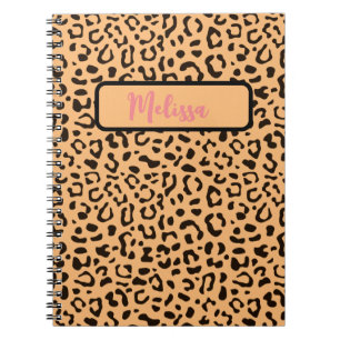 Cuaderno Patrón de impresión de leopardo