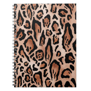 Cuaderno Patrón de impresión de leopardo