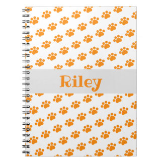 Cuaderno Patrón de impresión de Naranja personalizado