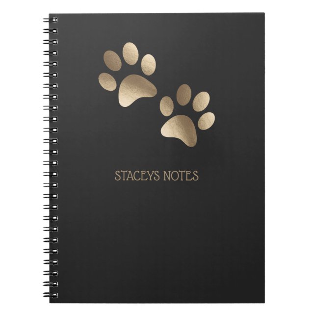 Cuaderno Patrón De Impresión De Papas De Oro Y Carbón (Frente)