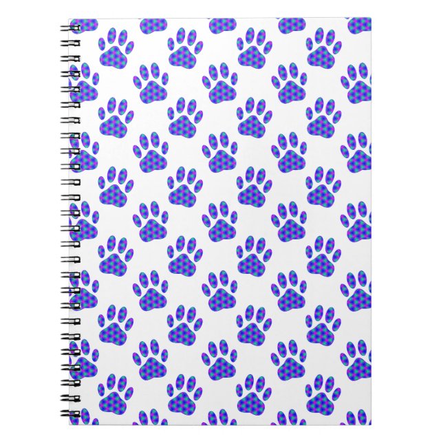 Cuaderno Patrón de impresión de trazos cósmicos (Frente)
