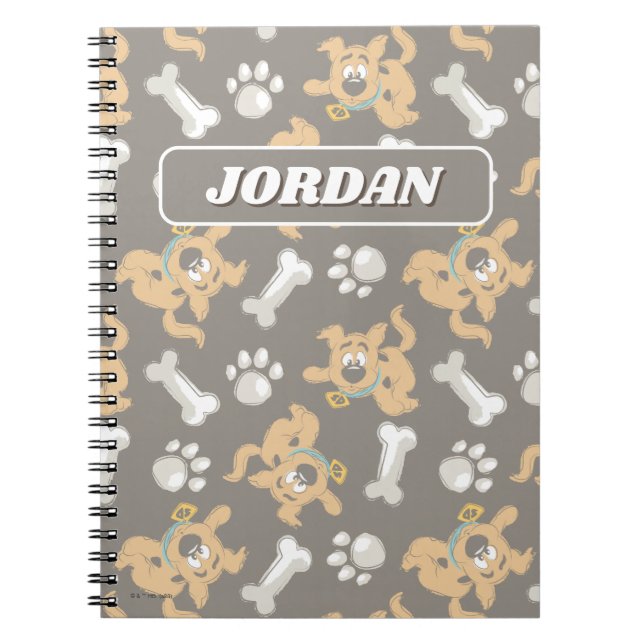 Cuaderno Patrón de impresión Scooby-Doo y Paw de cobre (Frente)