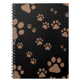 Cuaderno Patrón de impresiones de pintura adorable