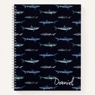 Cuaderno Patrón de Invasión de Tiburones