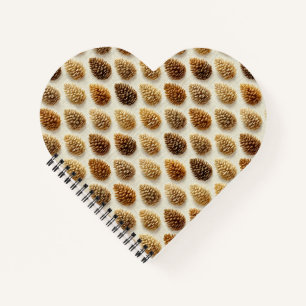 Cuaderno Patrón de invierno Pinecone clásico