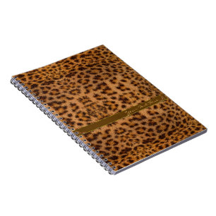 Cuaderno Patrón de Jaguar Femenino Lindo Estampado de Anima