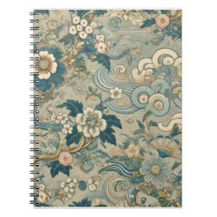 Cuaderno Patrón de jardín oriental