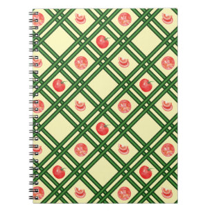 Cuaderno Patrón de jardinero de tomates frescos