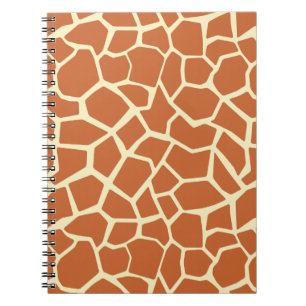 Cuaderno Patrón de jirafa marrón