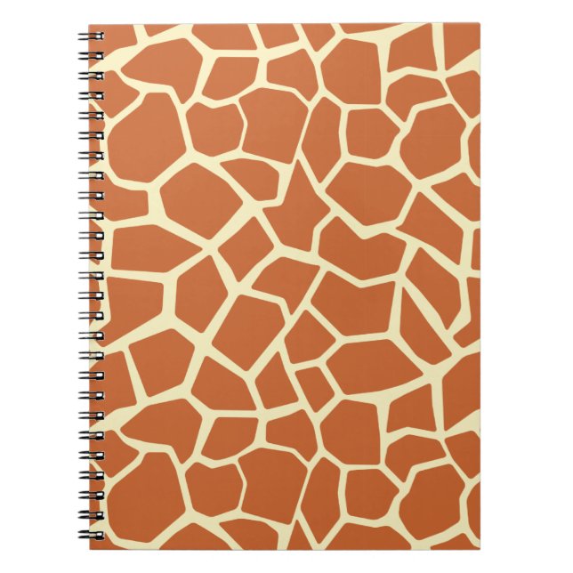 Cuaderno Patrón de jirafa marrón (Frente)