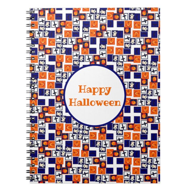Cuaderno patrón de juego temático de Halloween (Frente)