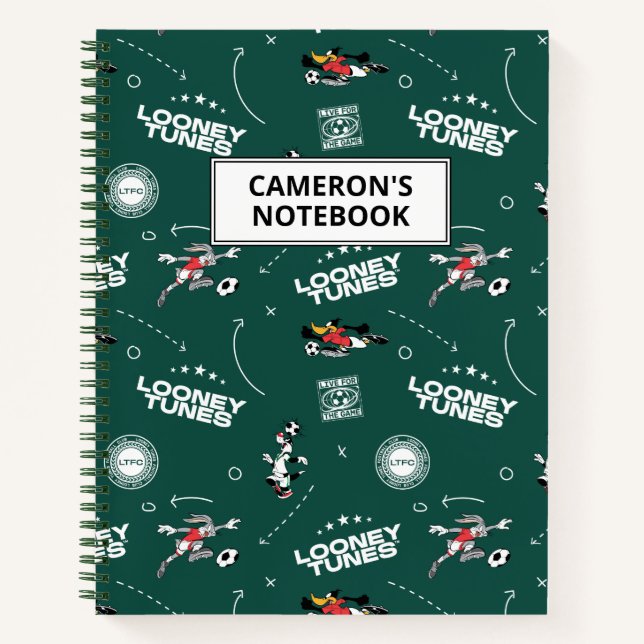Cuaderno Patrón de jugada de fútbol de LOONEY TUNES™ (Anverso)