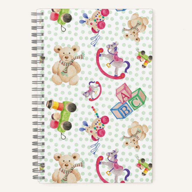 Cuaderno Patrón de juguetes para niños (Anverso)