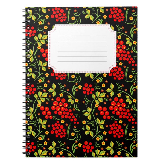 Cuaderno Patrón de Khokhloma (Frente)
