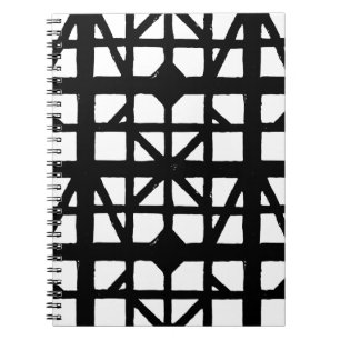 Cuaderno Patrón de la casa de media madera en alemán blanco