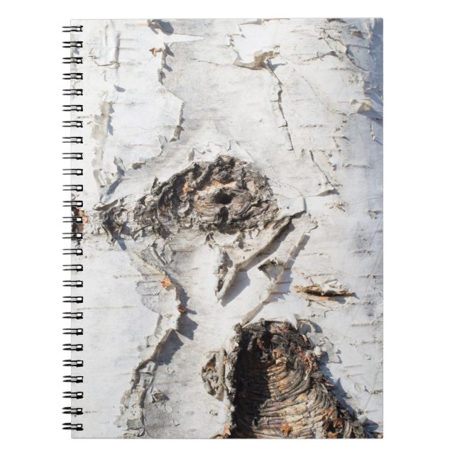 Cuaderno Patrón de la corteza de Birch (Frente)