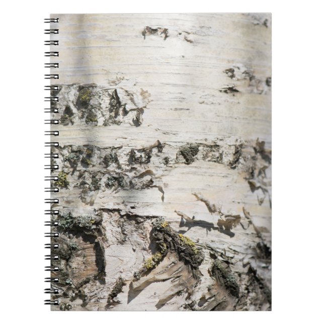 Cuaderno Patrón de la corteza de Birch (Frente)