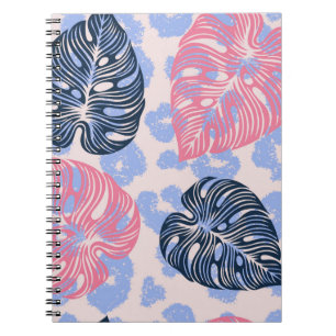 Cuaderno Patrón de la jungla salvaje sin soldadura, fondo c