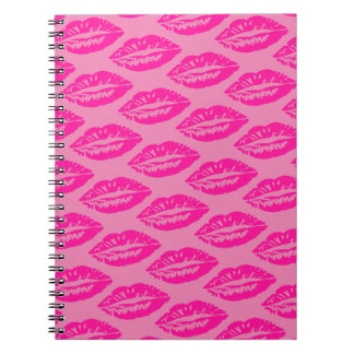 Cuaderno Patrón de Labios Rosados