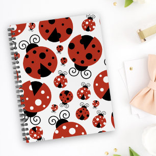 Cuaderno Patrón De Ladybugs, Cute Ladybugs, Red Ladybugs