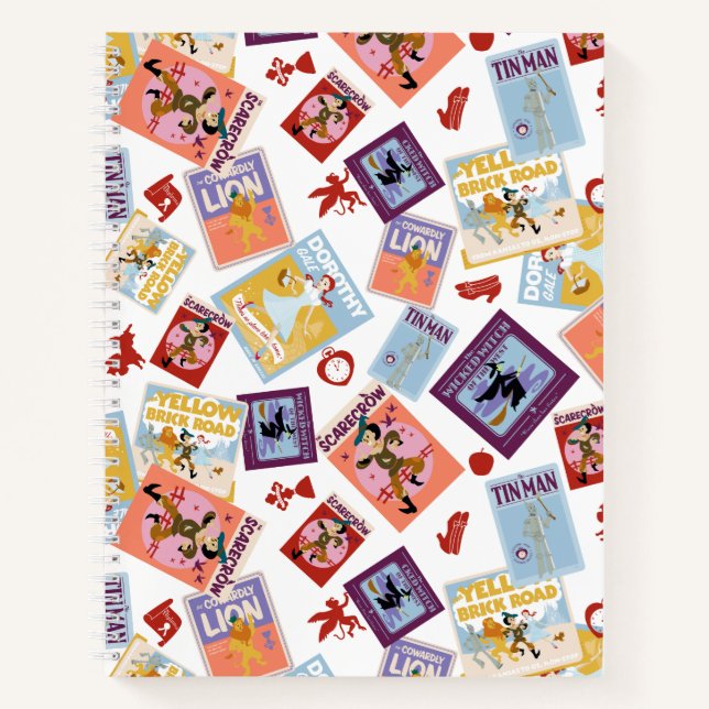 Cuaderno Patrón de lanzamiento de impresión de personaje de (Anverso)