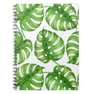 Cuaderno Patrón de las acuarelas de Monstera