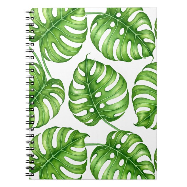 Cuaderno Patrón de las acuarelas de Monstera (Frente)