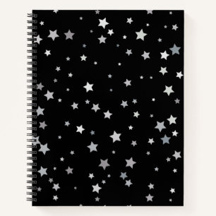 Cuaderno Patrón de las Estrellas de Plata Cuta   Cualquier 