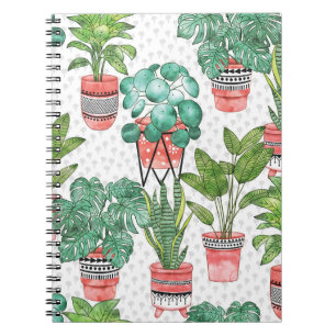 Cuaderno Patrón de las macetas de la planta de Cotta de Ter