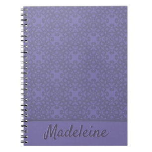 Cuaderno Patrón de lavanda personalizado