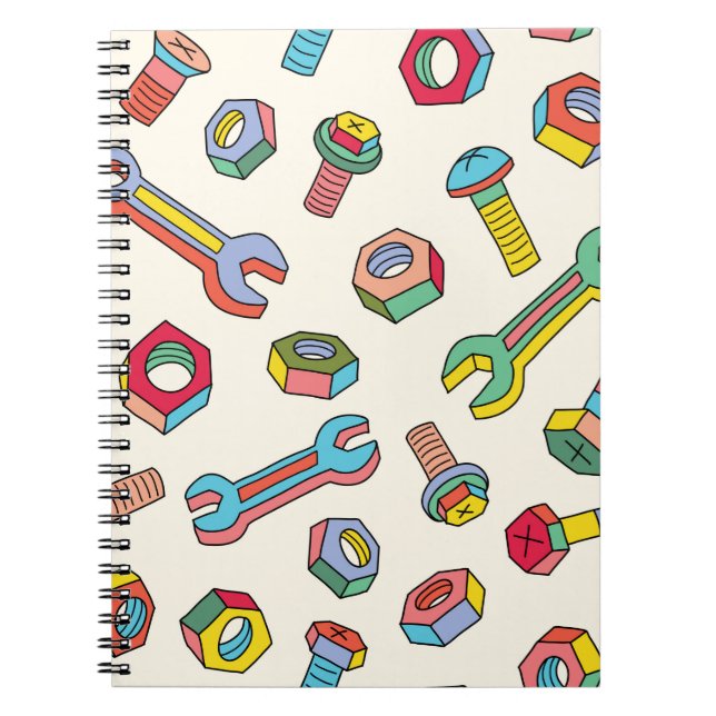 Cuaderno Patrón de lavaparabrisas y tornillos (Frente)