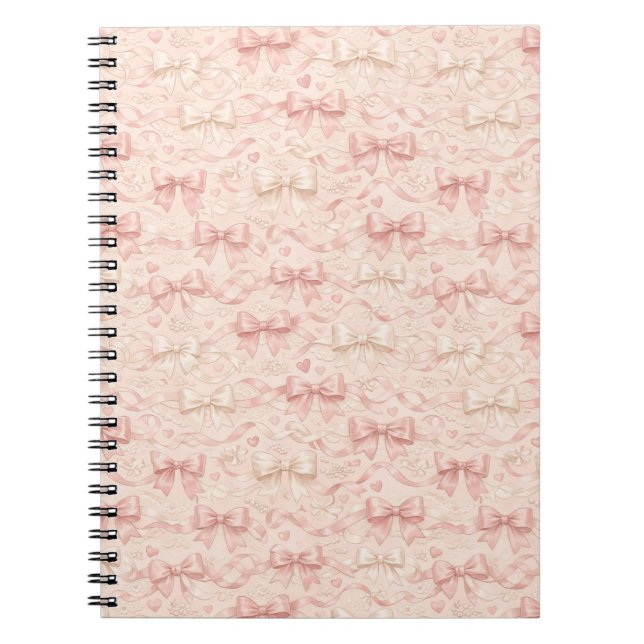 Cuaderno Patrón de lazo coquette (Frente)