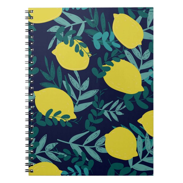 Cuaderno Patrón de lemas y hojas (Frente)