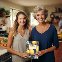 Cuaderno Patrón de Lemones para portátiles de receta famili