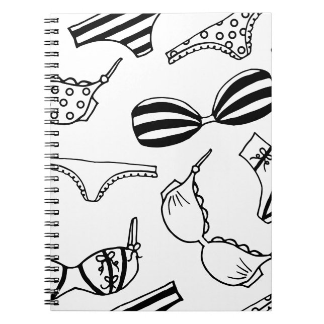 Cuaderno Patrón de lencería: Diseño de fondo de ropa interi (Frente)