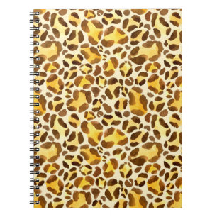 Cuaderno Patrón de leopardo acuático sin foco