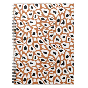 Cuaderno Patrón de leopardo, diseño de la huella animal afr