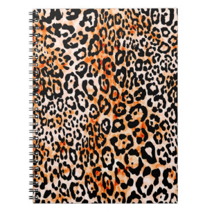 Cuaderno Patrón de leopardo sin foco, prin animal de dibujo