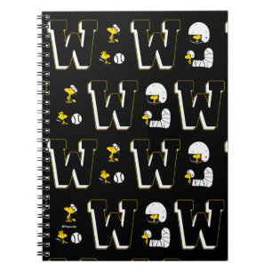 Cuaderno Patrón de letras deportivas de variabilidad de Woo